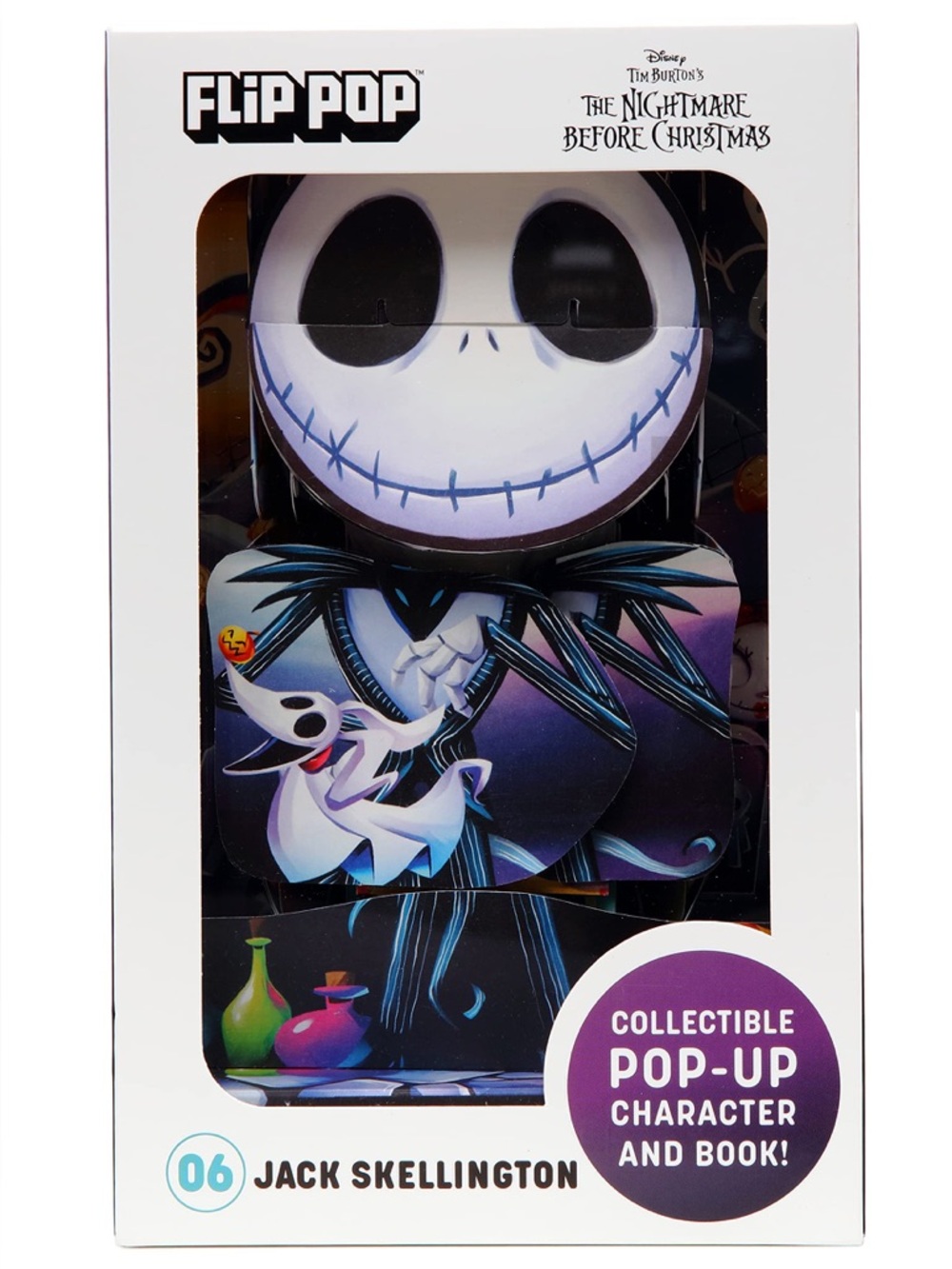 NEW Nightmare Before Christmas Flip Pop:Jack Skellington Collectible Pop-Up Book